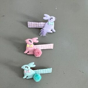 Meri Meri Pastel Bunny Hair Clips Set